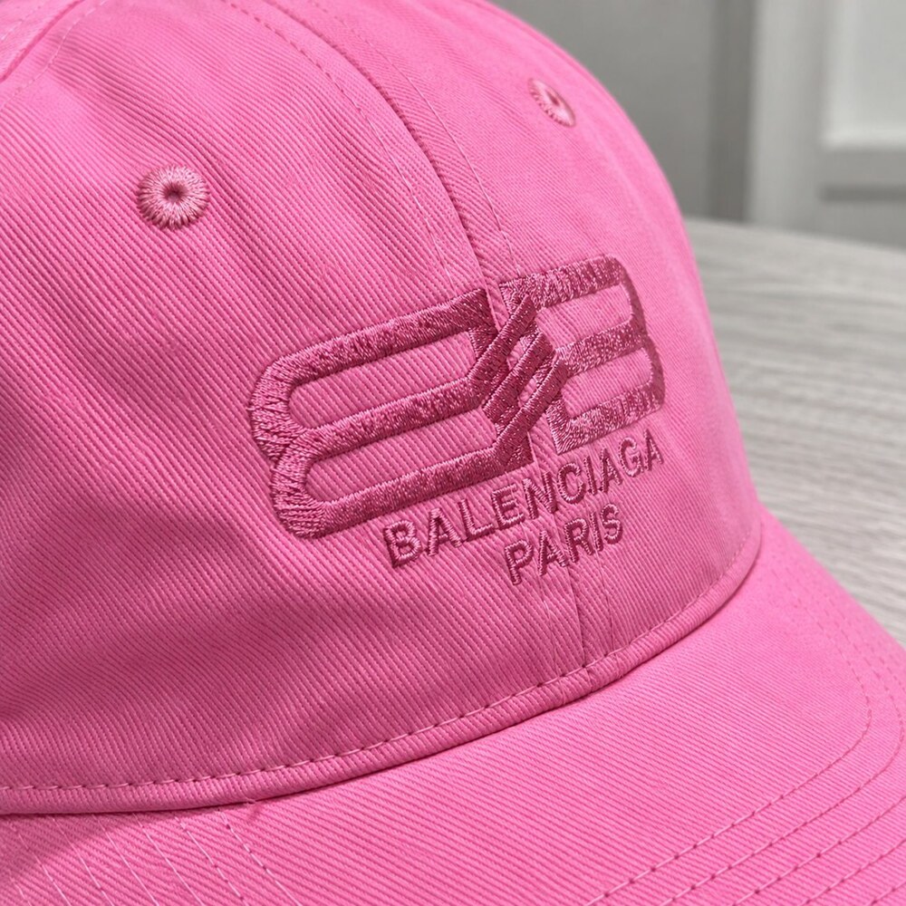 Balenciaga Pink BB Logo Cap - Picture 5 of 6